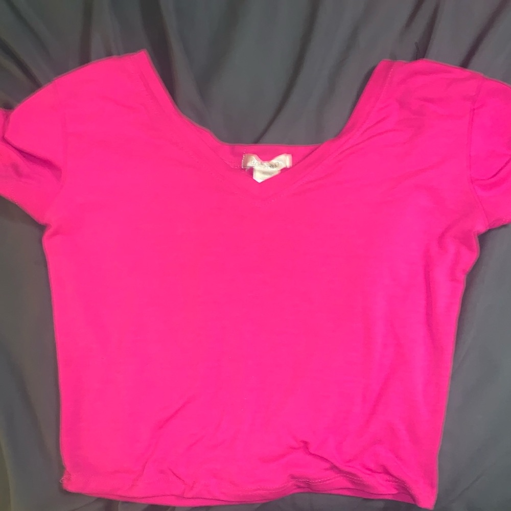Cute pink crop top